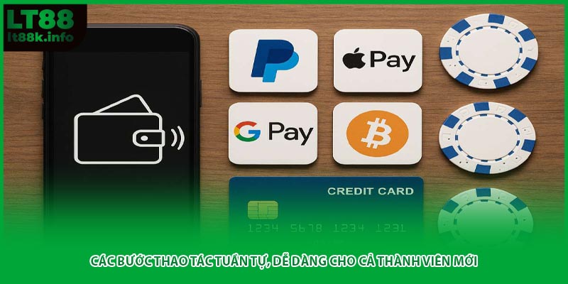 Các bước thao tác tuần tự, dễ dàng cho cả thành viên mới