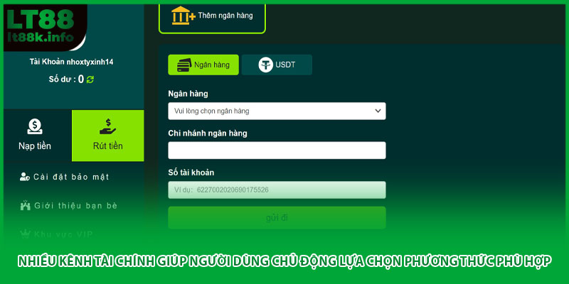 Nhiều kênh tài chính giúp người dùng chủ động lựa chọn phương thức phù hợp